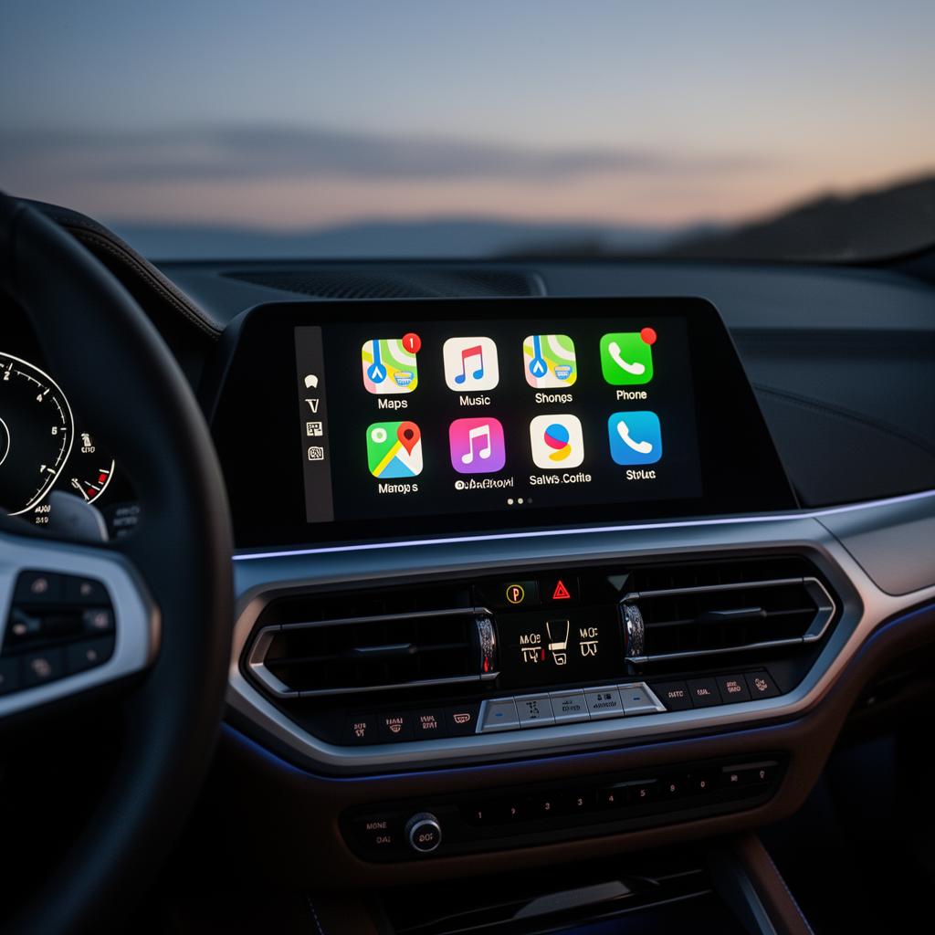 BMW Apple CarPlay activation in progress at customer location